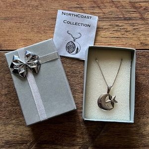 sterling silver Northcoast December Moon Necklace - handmade Washington Local!